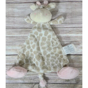 Nat & Jules Luxurious Baby Sadie Plush Giraffe Lovey Security Blanket Rattle 13"
